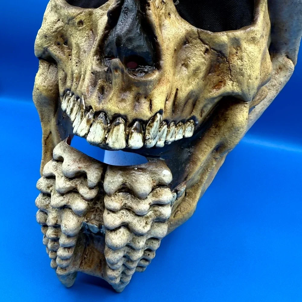 Ghoulish Productions Nightmare Makers Dred Skull‎ Latex Head Mask Beige Adult